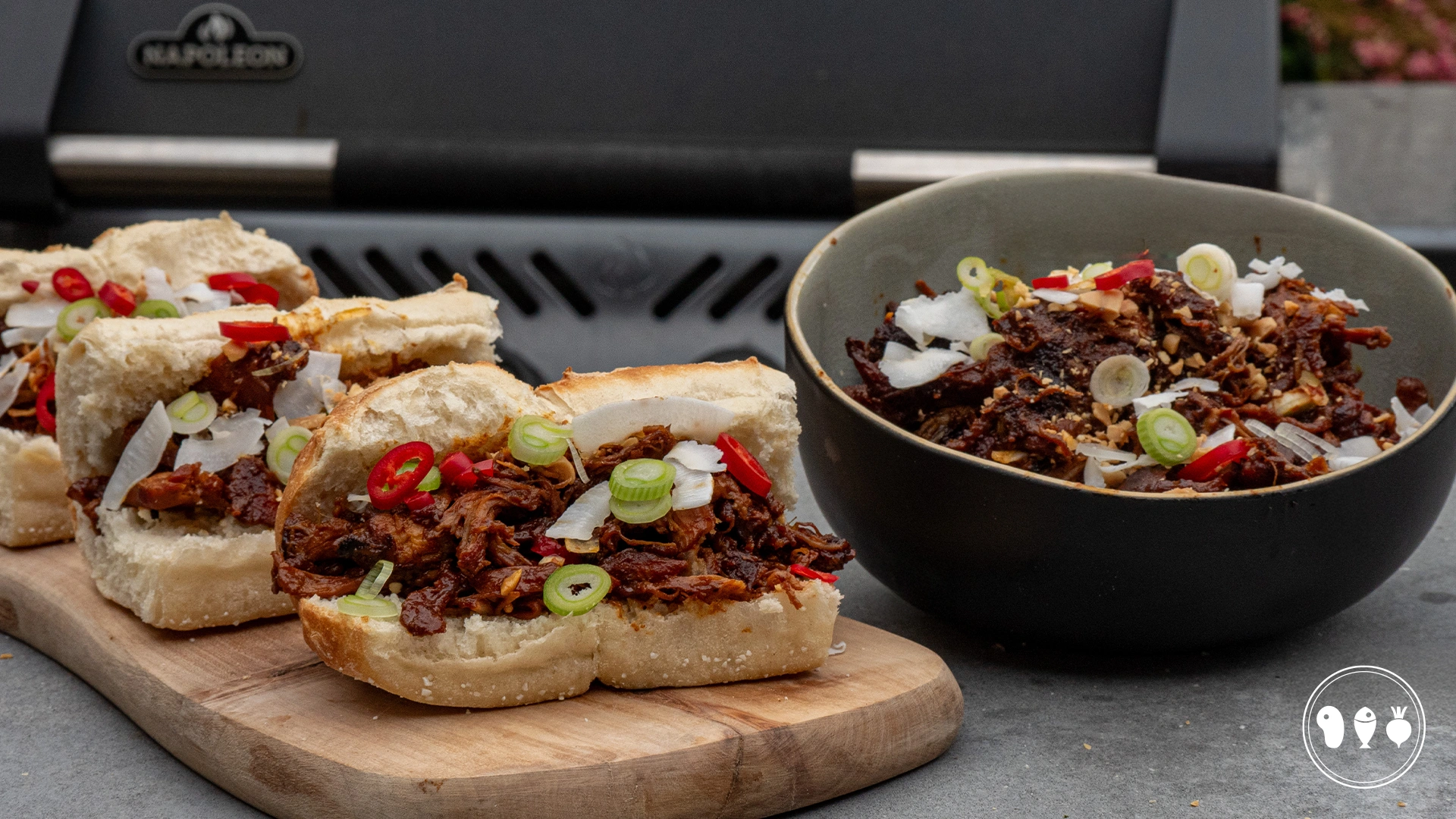 Pulled-chicken-sate-van-de-bbq-recept